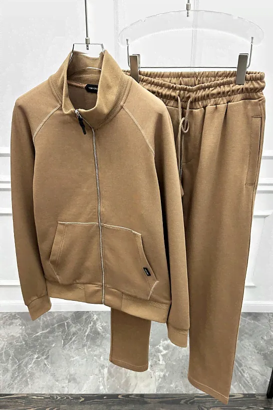 Мужской бежевый костюм Tom Ford (E0334-03)