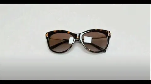 Tom Ford Sunglasses Model- Kira; TF821 Color- 52H Shiny Dark Havana-Rose Gold/Polarized Brown Lenses